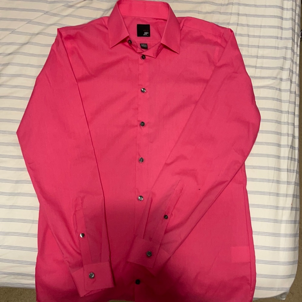 JF Slim Fit J. Ferrar Dress shirt Hot Pink
